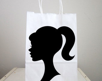 Doll Goody Bags, Doll Favor Bags, Doll Gift Bags, Doll Favors, Paris Goody Bags, Girl Goody Bags