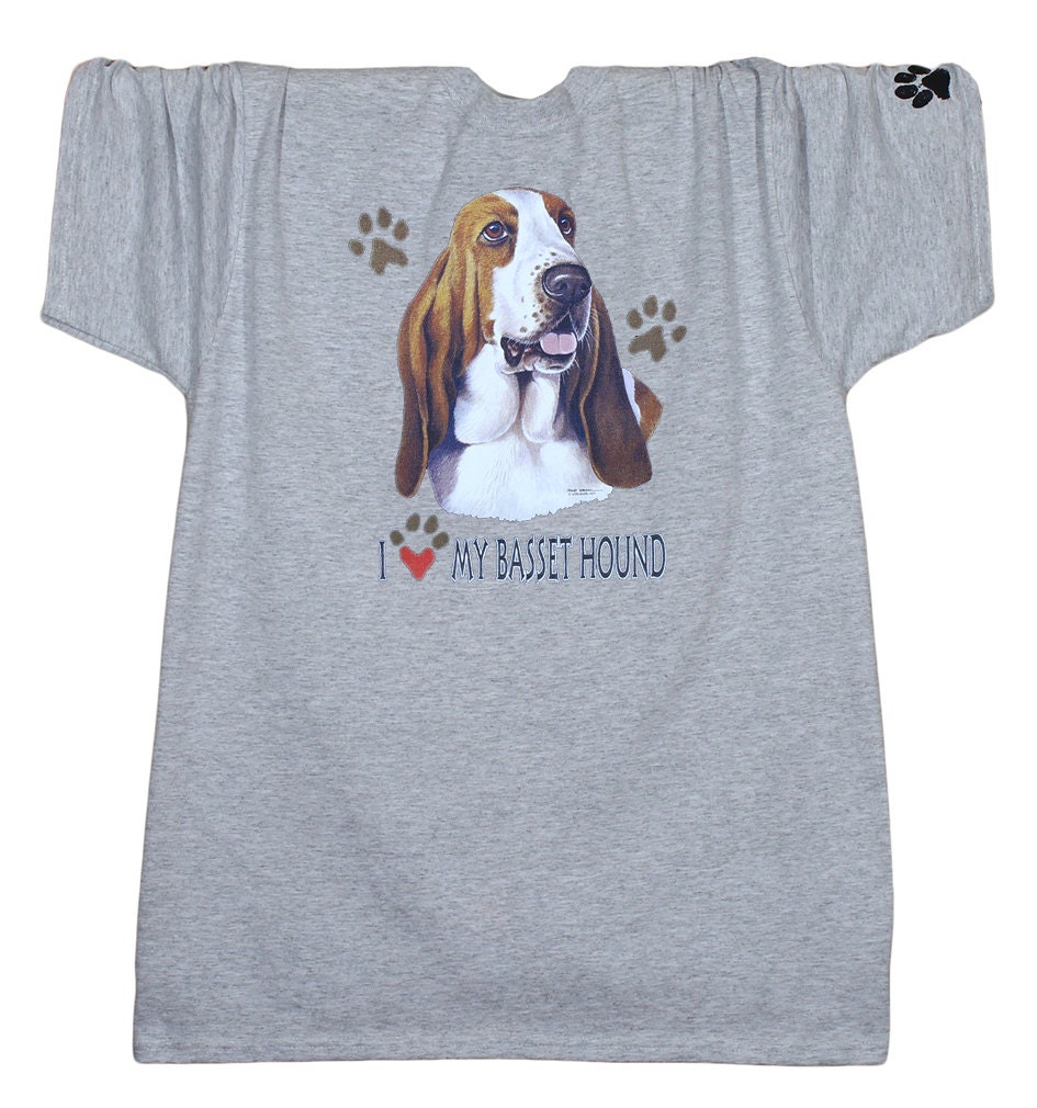 basset hound t shirt