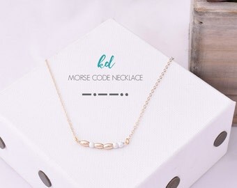 Morse Code Sorority Necklace KD / Kappa Delta Morse Code Necklace / Kappa Delta Necklace / Big Little Gifts / Kappa Delta Sorority Necklace