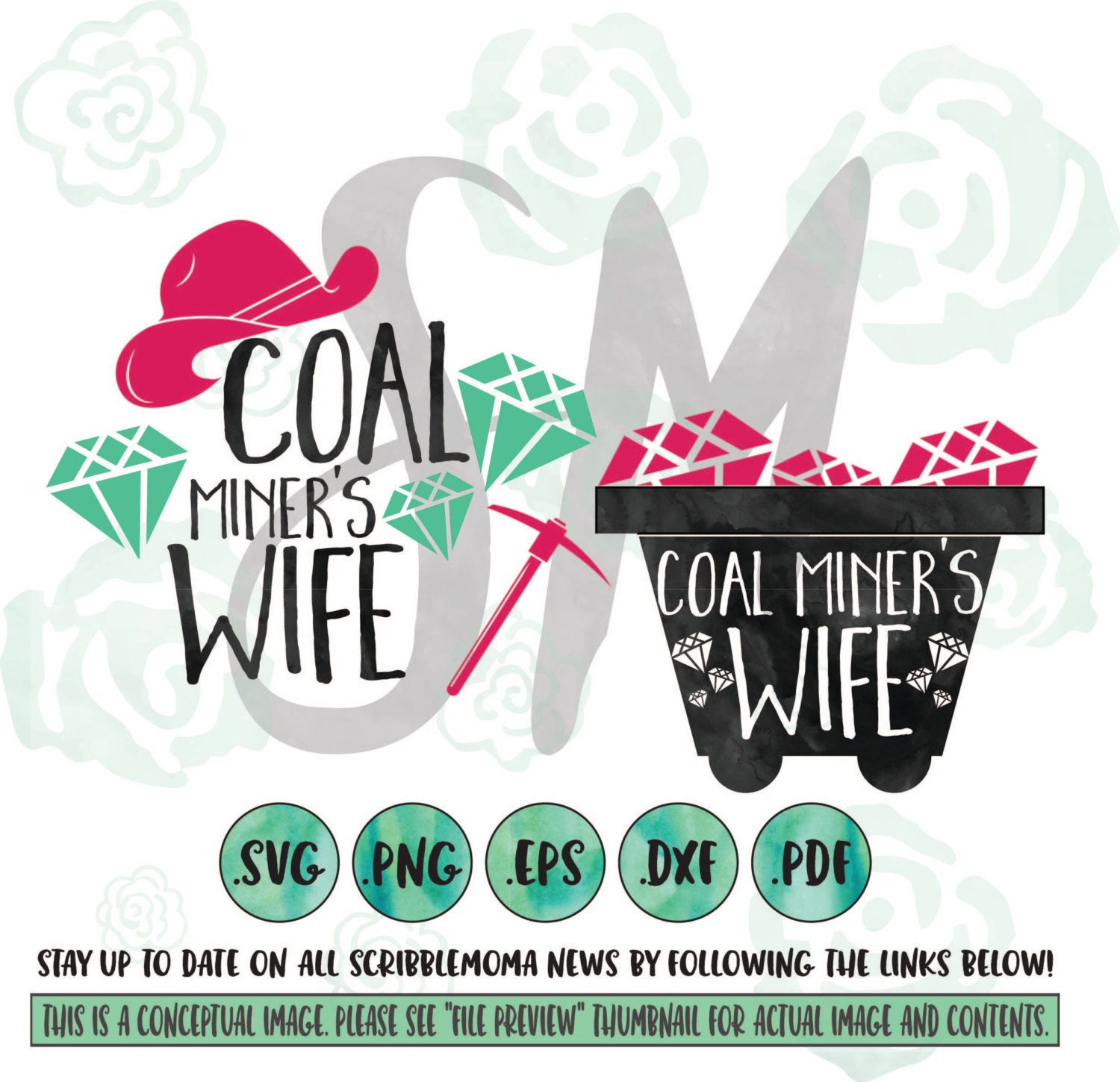 Coal Miner SVG Coal Miner's Wife Coal Miner Pride by ScribbleMoma