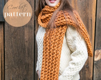 Crochet Scarf Pattern // Beginner Crochet Pattern // Crochet Gifts // Learn to Crochet