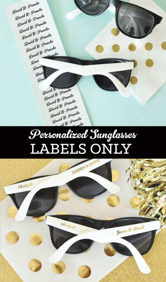 Sunglasses LABELS ONLY EB3120 Set of 48 CLEAR labels with