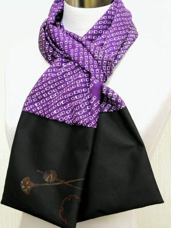 Men's Scarf / Handmade Silk Scarf / Japanese by YUMEYAKKOJapan