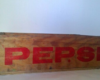 Genuine Vintage 1970's Pepsi Crate, Storage, Shelf.
