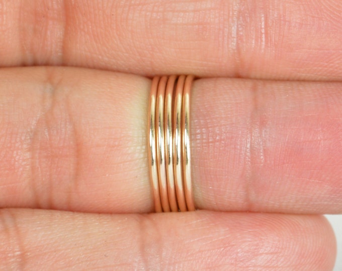 Thin Round Bronze Stacking Ring(s), Gold Bronze Ring, Bronze Stacking Ring, Bronze Jewelry, Bronze Ring, Dainty Bronze Ring, boho Ring