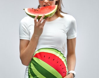 My Watermelon Bump Maternity T-Shirt - Mamagama Pregnancy tshirt - Mamagama Maternity Wear - Baby Shower - Girl - BABY girl