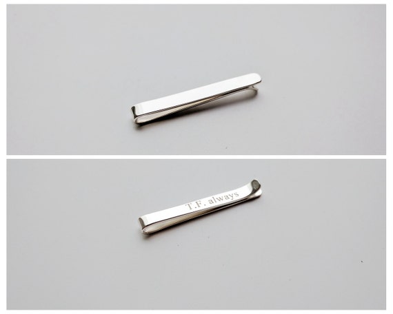 personalized tie clip hidden message