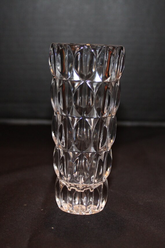 Vintage Mid Century Modern Fostoria Lead Crystal Bud Vase