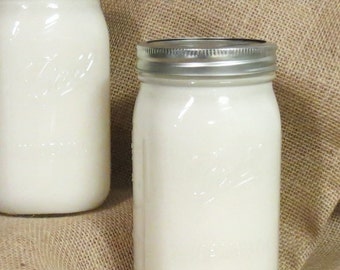 Leaf Lard / Pure Premium Quality Leaf Lard, 32 oz Quart Mason Jar Packed , Organic Sourced , Farm Fresh Smooth & Creamy ... Like Butter!