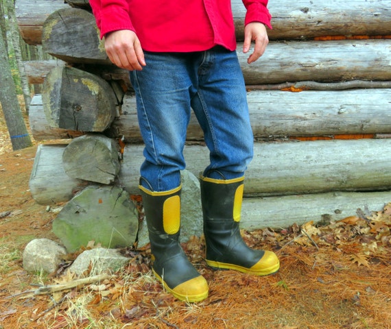 Firewalker Ranger US Made Steel Toe Rubber Boots. Firefighter