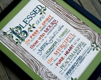 The Beatitudes | Cross-Stitch Pattern