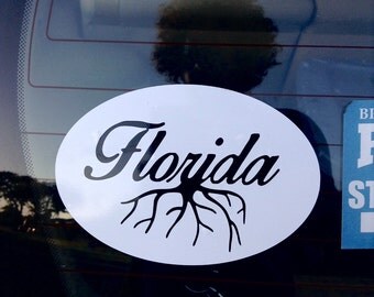 Florida Roots, Florida Decal, Florida Car Decal, Florida Car Sticker, Florida Roots Decal