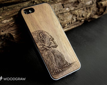 wooden iphone 7 case wood iphone 6 case bear iphone 5 case wooden iphone 6 case iphone 6 case wooden iphone case iphone 5 case wood woodgraw