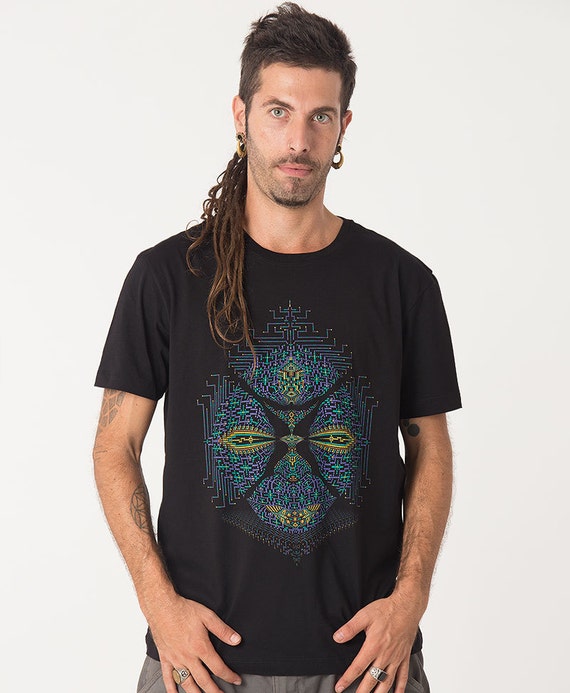 psychedelic shirt men