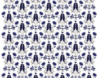 Scandinavian fabric, upholstery fabric, curtain fabric, Swedish fabric, canvas fabric, Arvidssons Bruse, Leksand, Dala horse