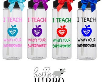 Personalized Teacher Water Bottle /Personalized Teacher