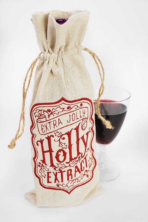 Christmas Wine Bag Wine T Holiday Wine Bag Christmas