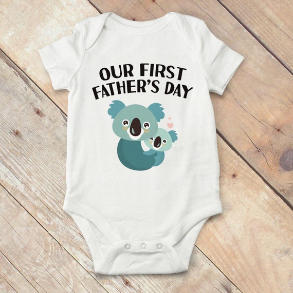 Download Items similar to Our First Fathers Day Onesie, Happy ...