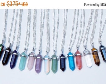 Crystal Necklace, Crystal Pendant, Crystal Point Necklace, Crystal Choker, Crystal Pendant Necklace, Crystal Pendulum, Opalite necklace