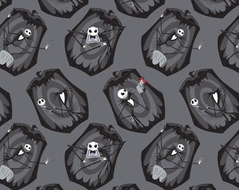 Nightmare Before Christmas Fabric Iron-The Pumpkin King Camelot Cotton BTY