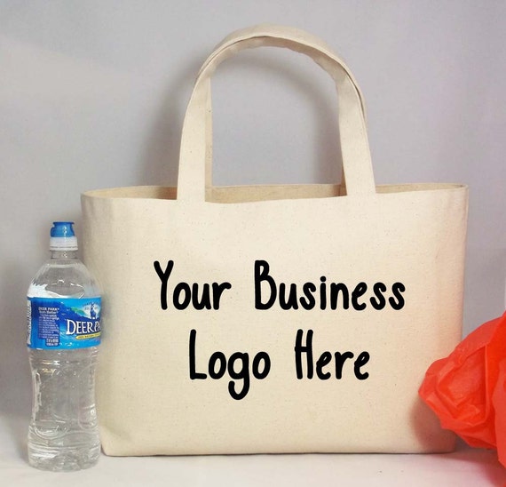 Set of 2 Custom BUSINESS LOGO Totes by IronGrillers on Etsy