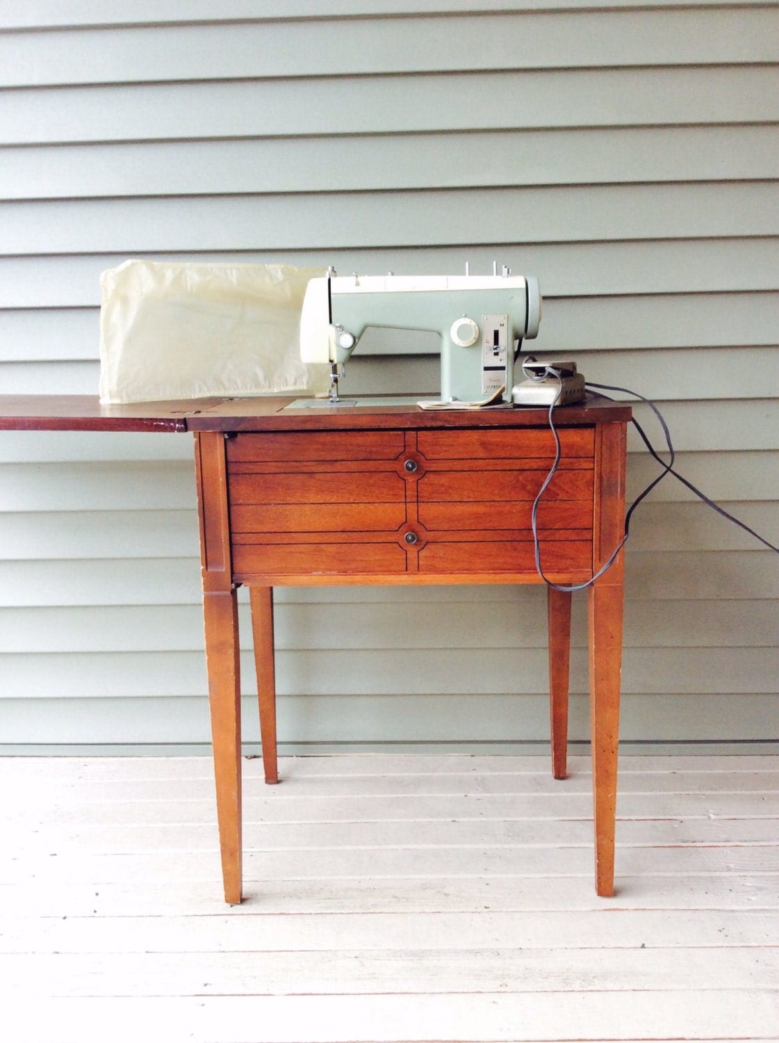 Vintage MidCentury Modern Kenmore Sears Table Sewing Machine