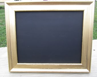 Gold frame chalkboard, 8 X 10 chalkboard, 8X10 gold frame, gold frame, wedding chalkboard, wedding decor, painted frame