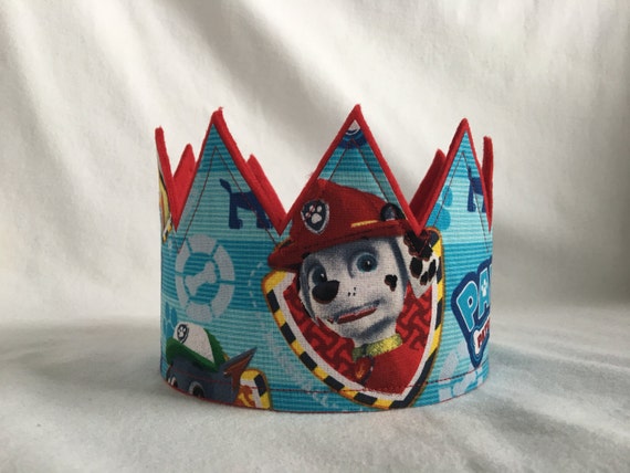 Paw Patrol Crown Paw Patrol Birthday Party Red by CreationsColleen