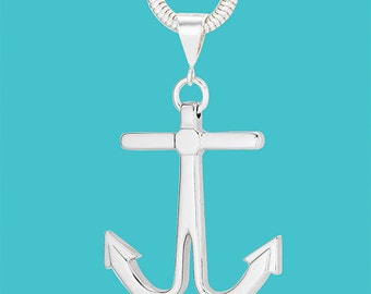 Anchor Pendant - Sterling Silver