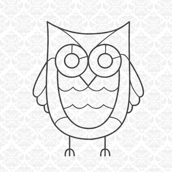 Download Owl Zentangle Animal Filigree Mandala Intricate SVG DXF Ai Eps PNG Scalable Vector Instant ...