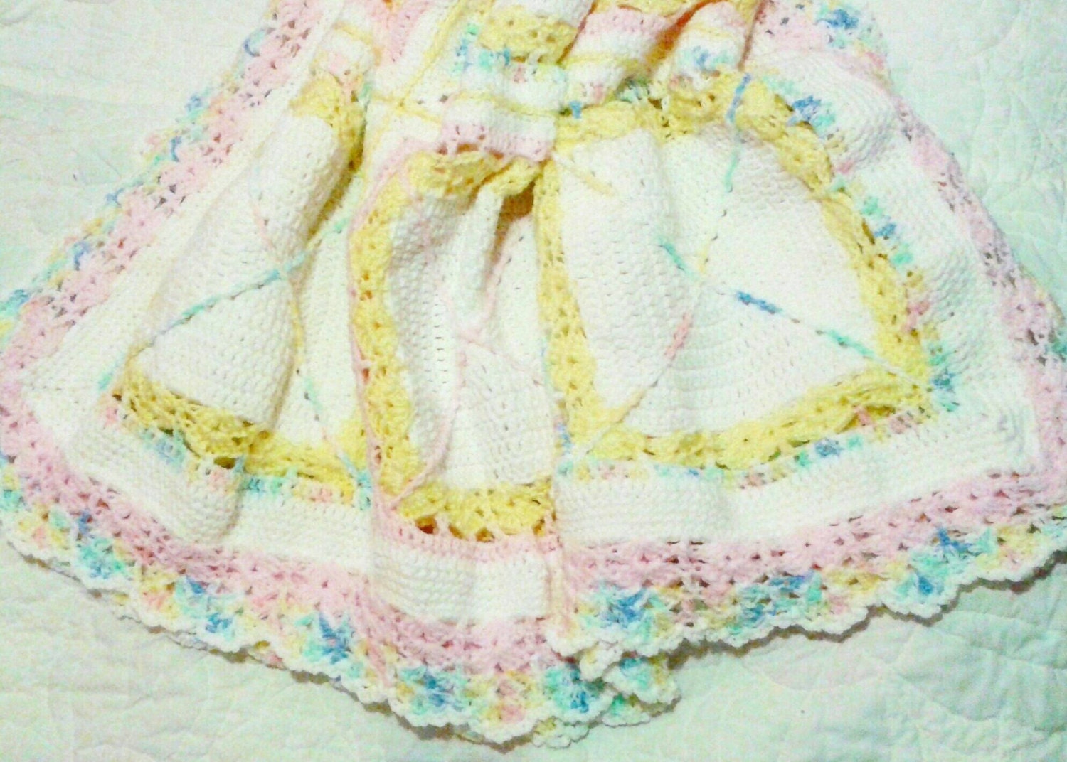 Crochet Baby Wrap Baby Blanket Crib Bedding Nursery Decor Lap
