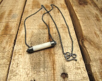 Opal choker necklace, short necklace with opal and sterling silver necklace of natural stone, carved by hand, jewelry for every day, Opal