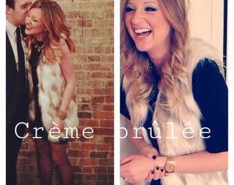 Faux fur vest, womens, short and long style avaialble