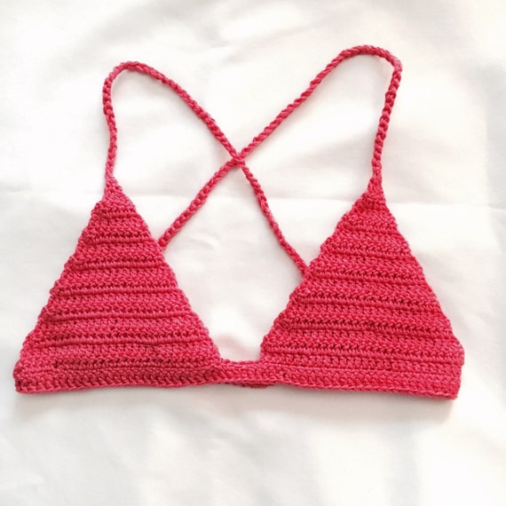 Gaia Crochet Bralette Bikini Top 100% by LillianAliceDesign