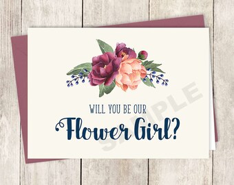 Transformative image with will you be my flower girl free printable Playful image for will you be my flower girl free printable
