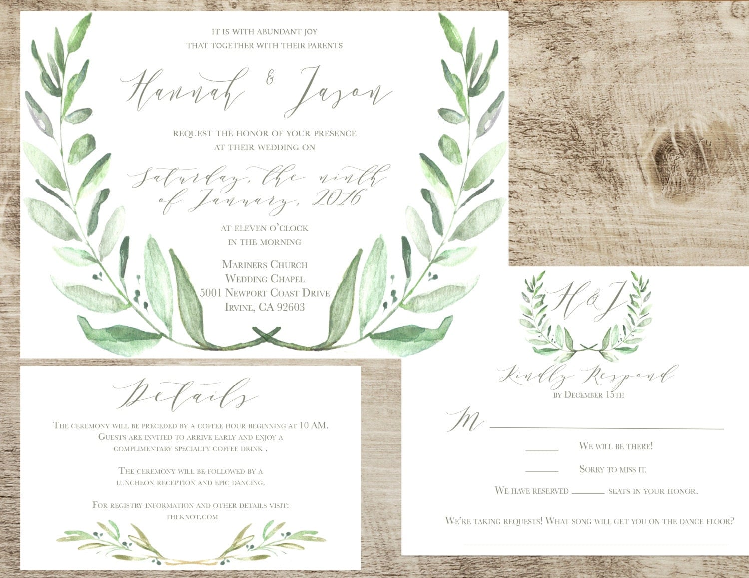 80 lb for wedding invitations paper Invitation Suite by Wedding Olive Spring Summer LittlePaperMama