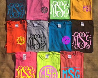 Monogram T-Shirt, Short Sleeve Monogram T-Shirt, FLASH SALE, Inventory Reduction, Hot Deal, Adult Size SMALL
