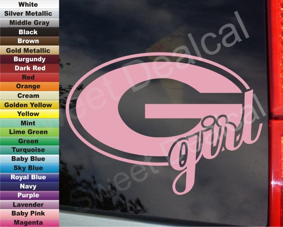 GA Girl Georgia Uga Bulldogs Fan G logo Girly by SweetDealcals