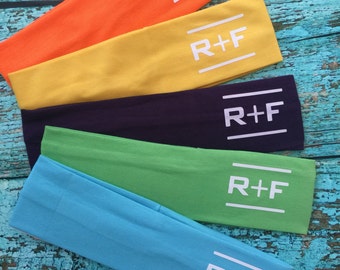 Rodan and Fields set of 10 R+F Cotton Headbands Assorted Colors Stretch Elastic Yoga Fashion Headband Teens Women Girls Head Band Hair W