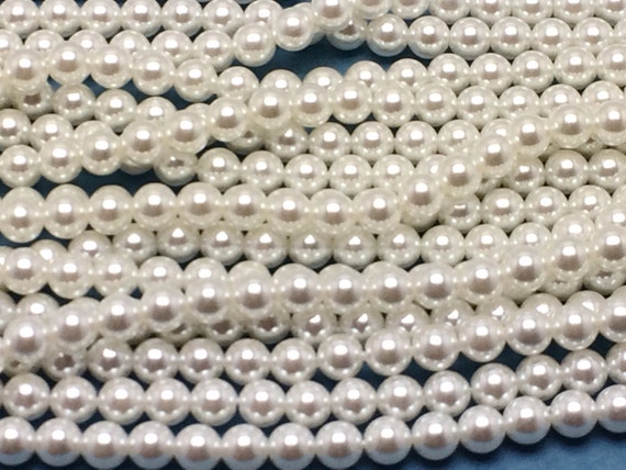 5mm High Quality Imitation Japanese Pearls Ivory Or White