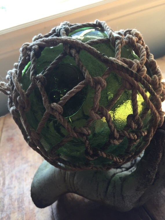 Norwegian Glass Fishing Float Marked with the by PacificApothecary