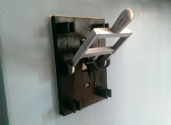 Light Switch Cover W Flip Handle 3d Printed Light Switch