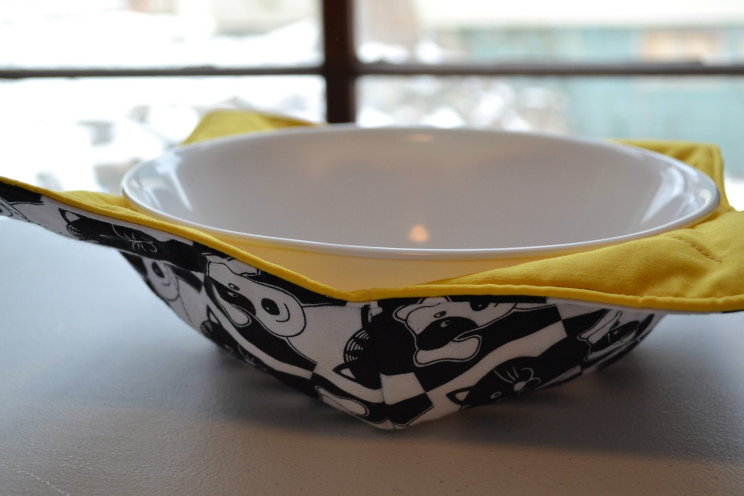 Dog Lover Bowl Buddy Set Microwave Bowl Cozies Microwave