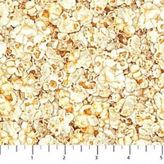 Popcorn Fabric / Buttered Popcorn Fabric / Northcott 21186