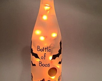Holiday Wine Bottle Light - Bottle of Boos
