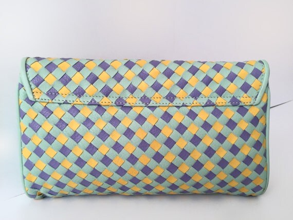 Butter Yellow Leather Clutch