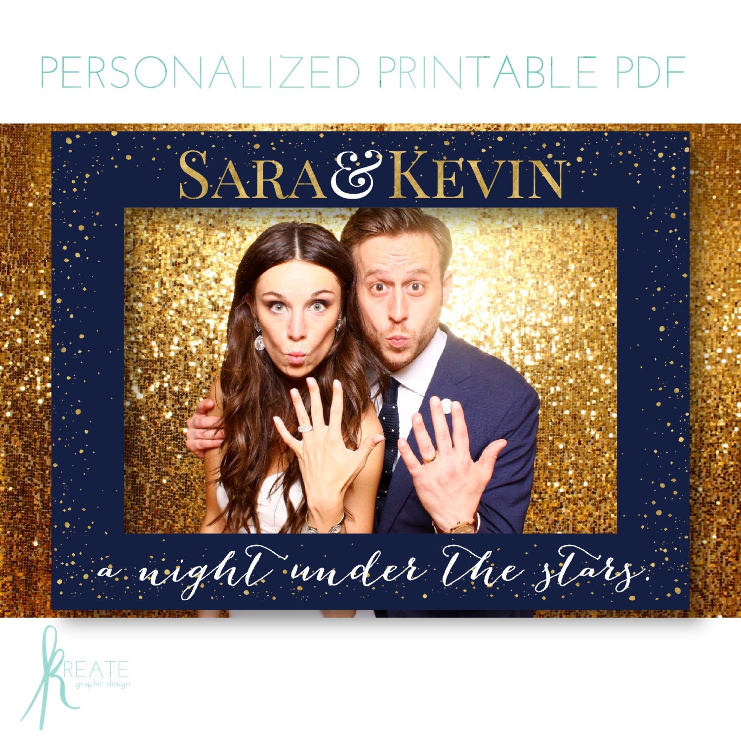 DIY Printable Prop Frame Personalized Digital