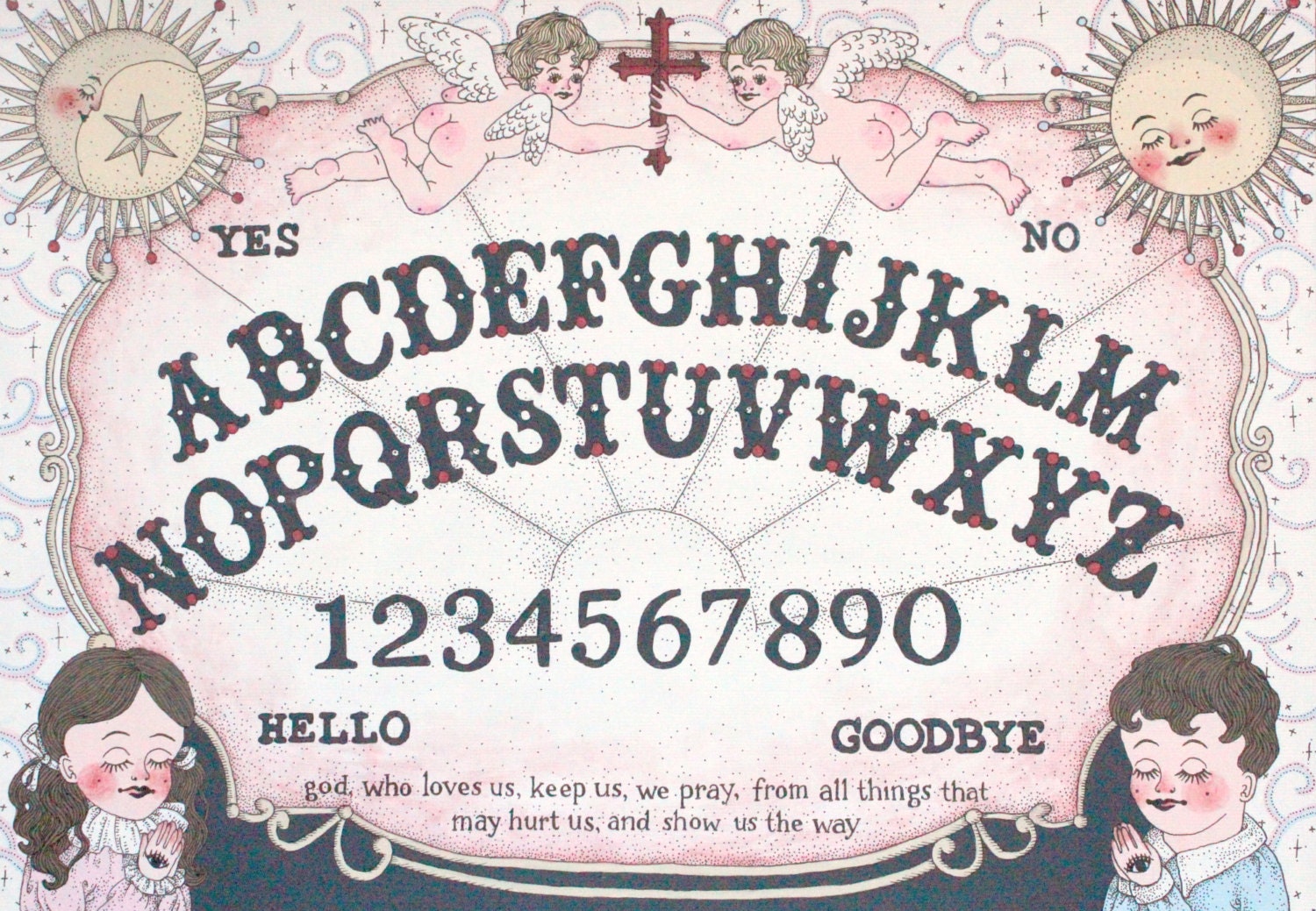 spirit board A4 print