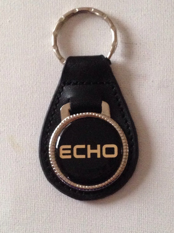 Toyota Echo Keychain BlackLeather Key Chain