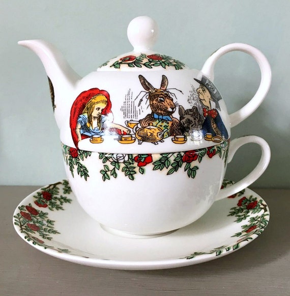 alice in wonderland tea cup and saucer asda